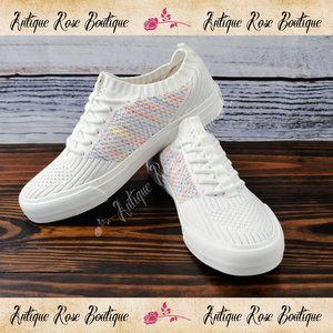 🌹 Very G Gypsy Jazz White Nayra Fashion Sneakers